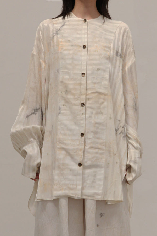 MUTEDANCE striped dyed shirt MD24SS62 PM120